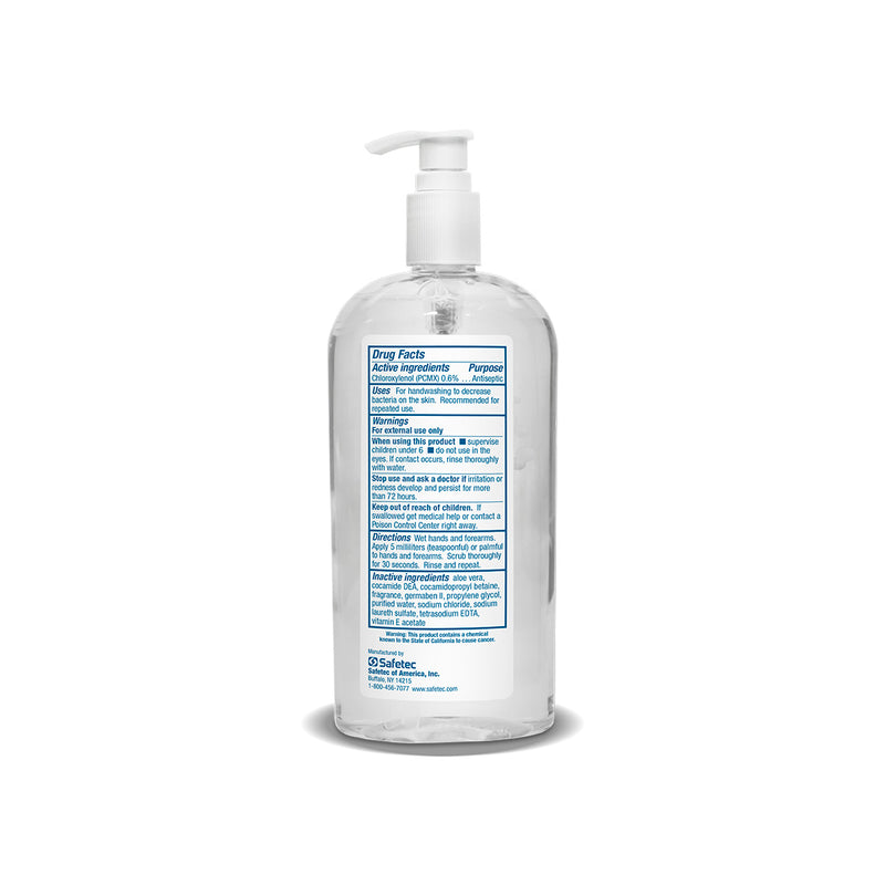 Safetec SaniWash Hand Soap, 16 oz. pump bottle -12 bottles/case