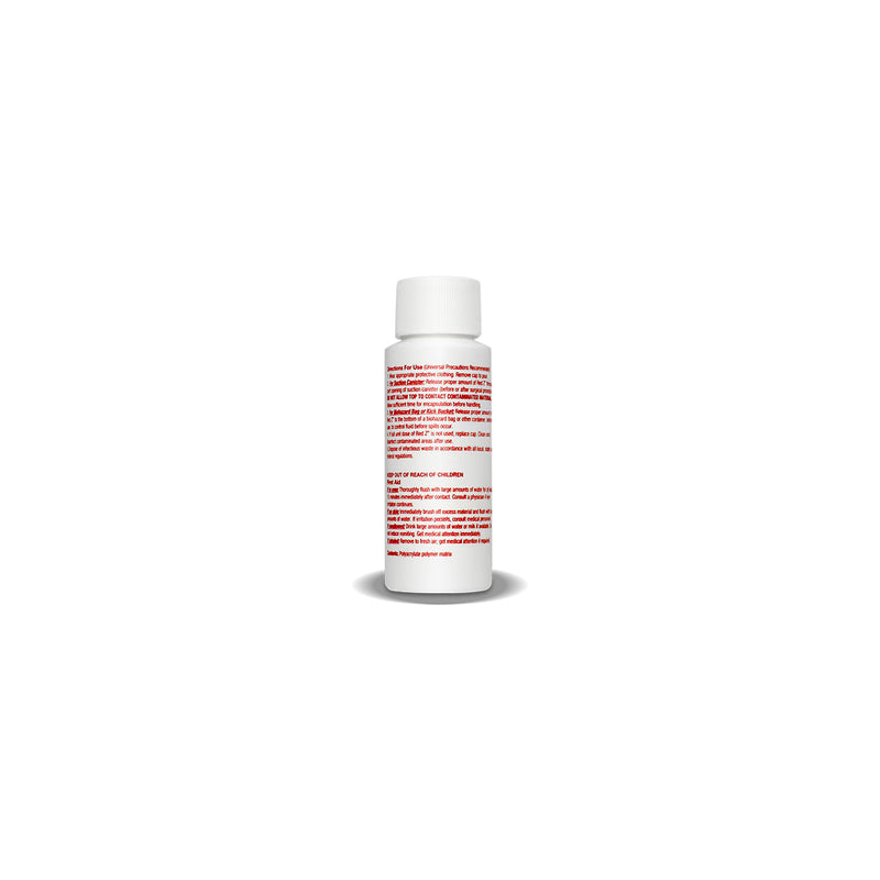 Safetec Red Z Liquid Medical Waste Single & Multi-Use Bottles - Up to 1,500 cc bottle (75 bottles/case)