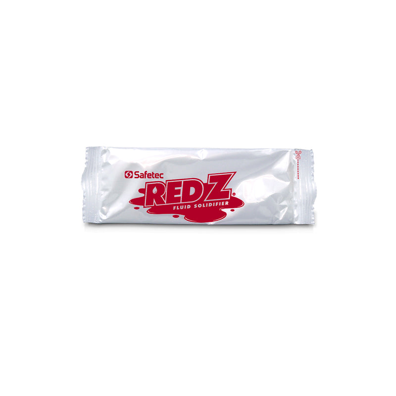 Safetec Red Z 21 g. Fluid Solidifier, Single Use Pouch (100 pouches/case)