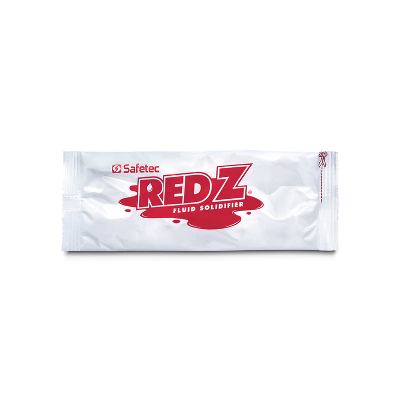 Safetec Red Z 2oz. Single Use Pouch Spill Control Solidifier (100 pouches/case)