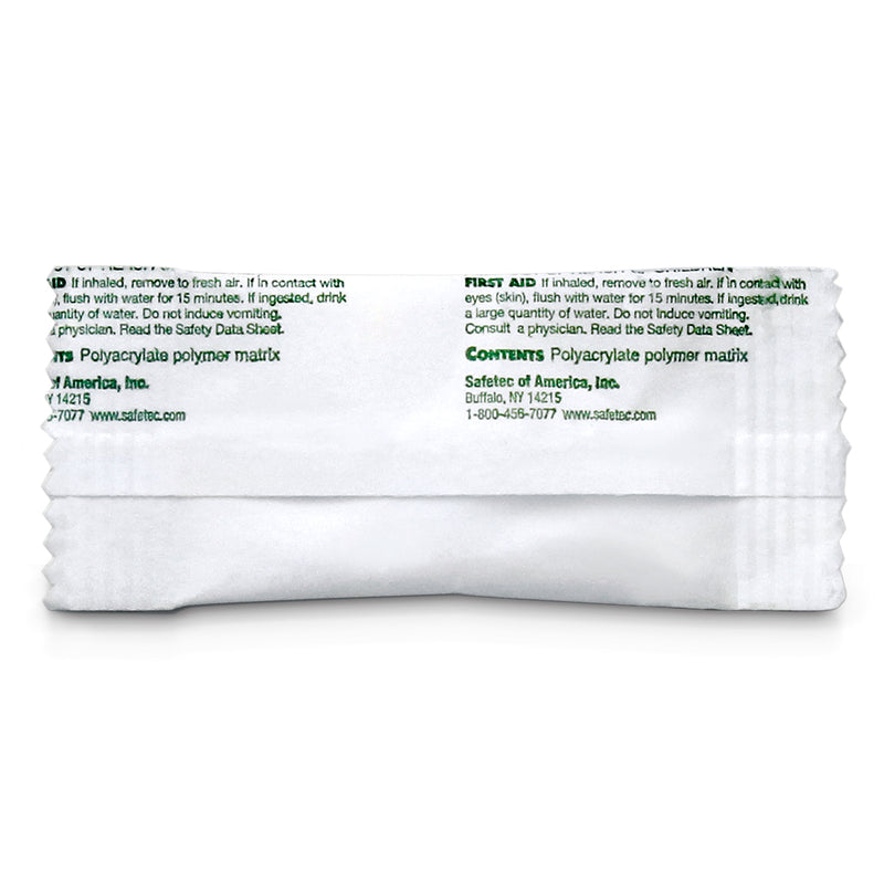 Safetec 1.75” x 3” Green-Z 4g Zafety Pacs Single Use Medical Waste Solidifier (Case of 5000 pacs)