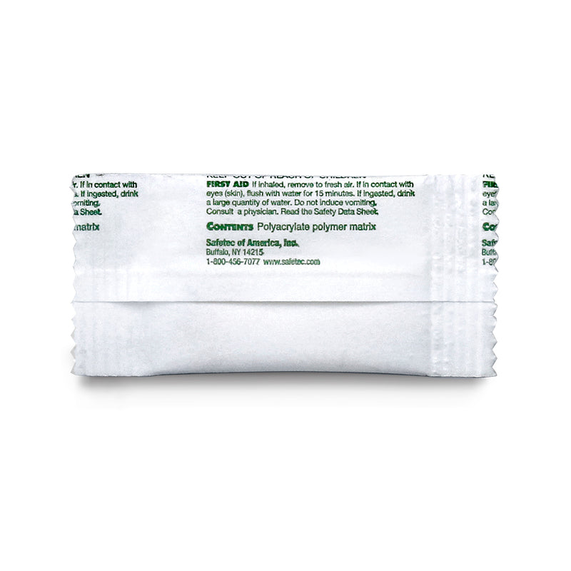 Safetec 1.375" x 2.25" Green-Z 2g Zafety Pacs Single Use Medical Waste Solidifier (Case of 1000)