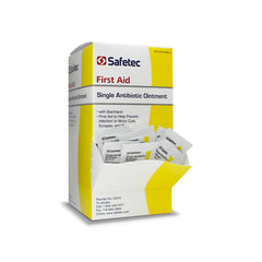 Safetec Antibiotic (Bacitracin) Ointment .9g Pouch 144 ct. Box - 12 boxes/case