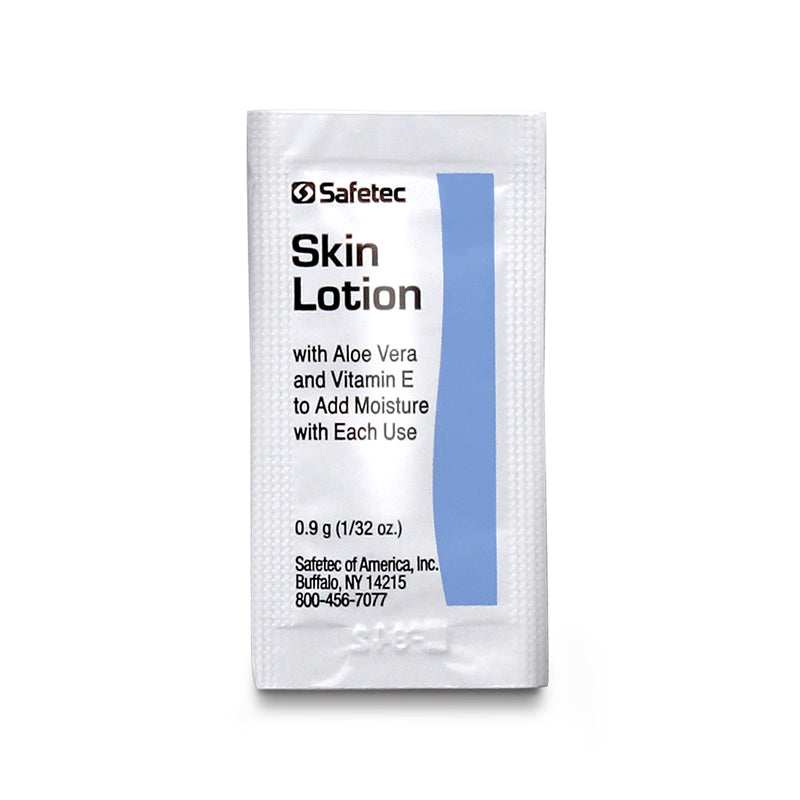 Safetec Skin Lotion .9g 25 ct. Box- 36 boxes/case
