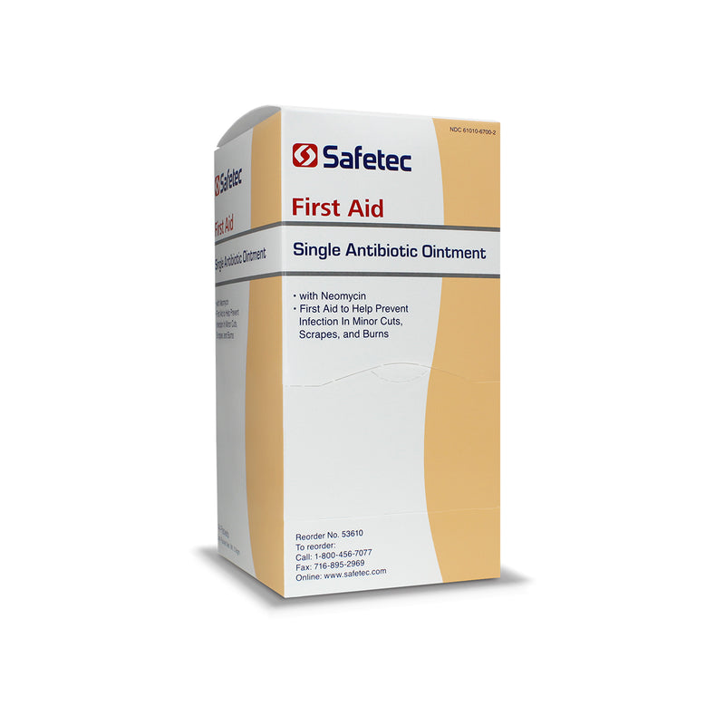 Safetec Antibiotic (Neomycin) Ointment .9g Pouch 144 ct. Box - 12 boxes/case