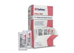 Safetec Hydrocortisone 1% Cream .9 g. Pouch 144 ct. Box