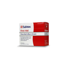 Safetec First Aid Burn Cream .9 g Pouch 25 ct. Boxes - 36 boxes/case